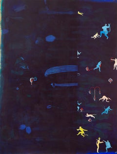 Le don de l'oiseau nocturne Hélène Duclos Art contemporain peinture paysage
