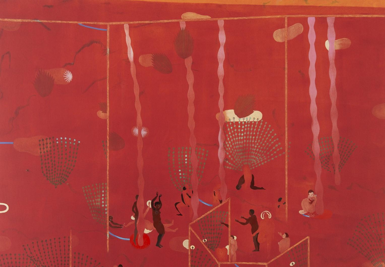 La lune se reflète dans les miroirs #2 Hélène Duclos Peinture d'art contemporain en vente 2
