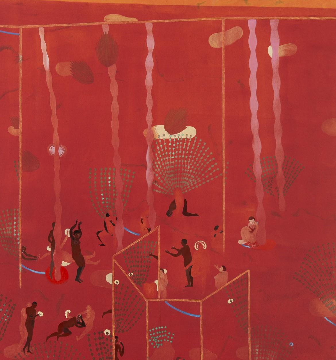 La lune se reflète dans les miroirs #2 Hélène Duclos Peinture d'art contemporain en vente 4