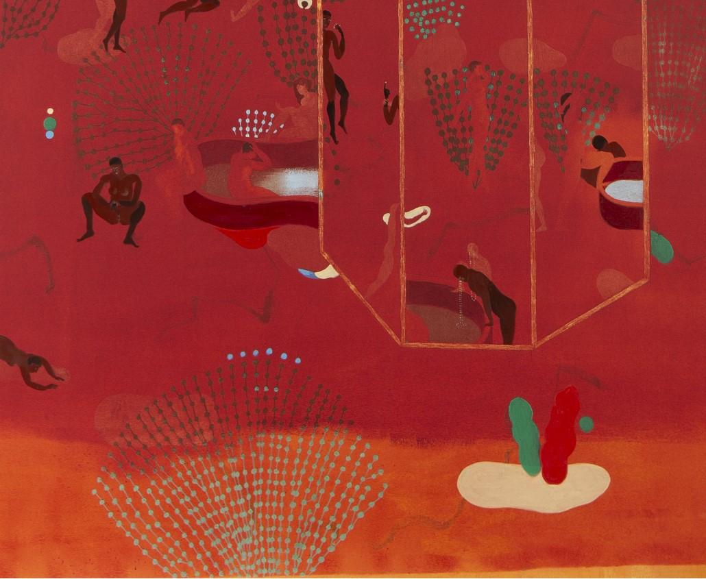 La lune se reflète dans les miroirs #2 Hélène Duclos Peinture d'art contemporain en vente 5