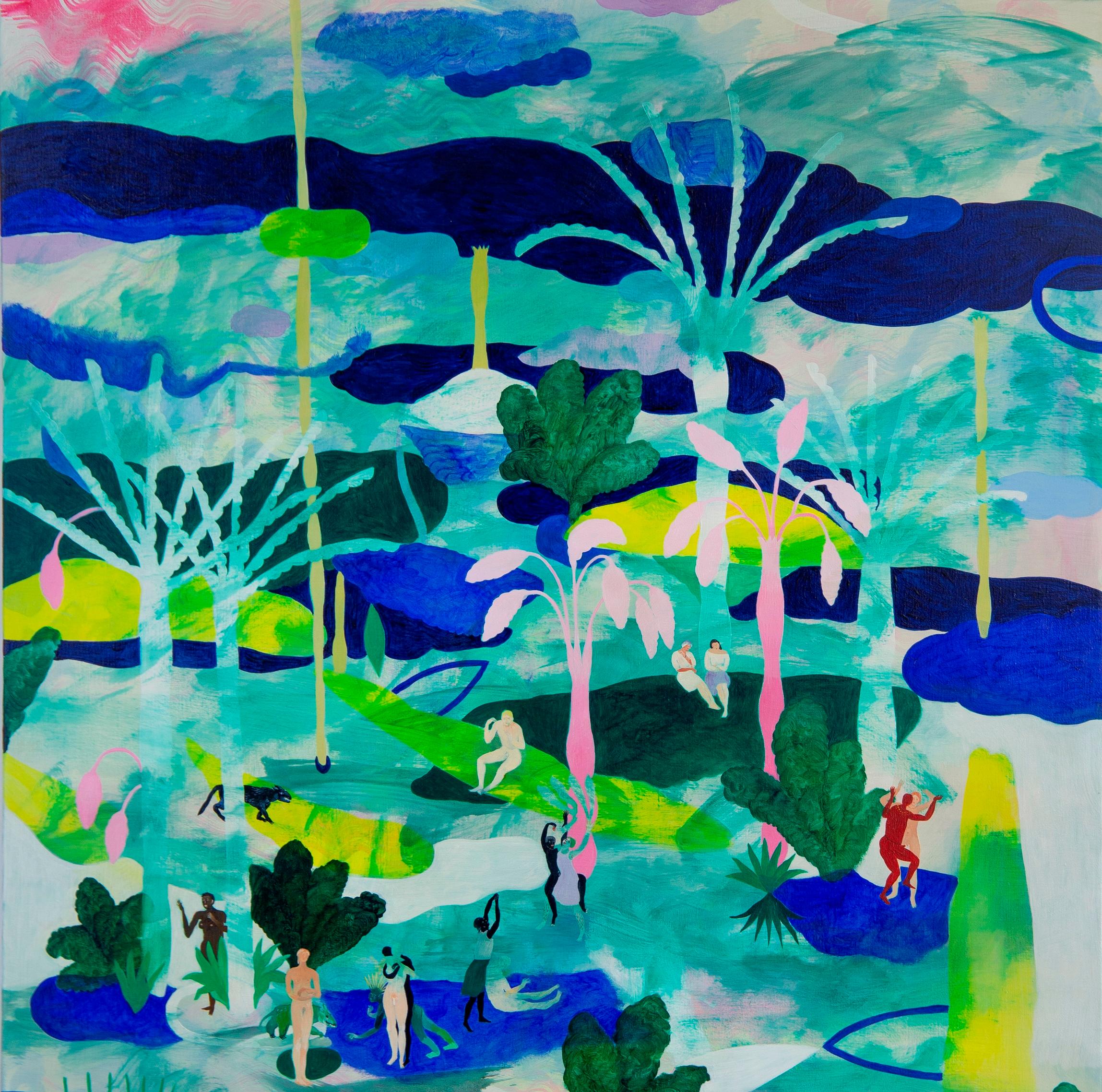 Il luogo del non detto #1 Hélène Duclos Pittura del XXI secolo Arte contemporanea in vendita 4