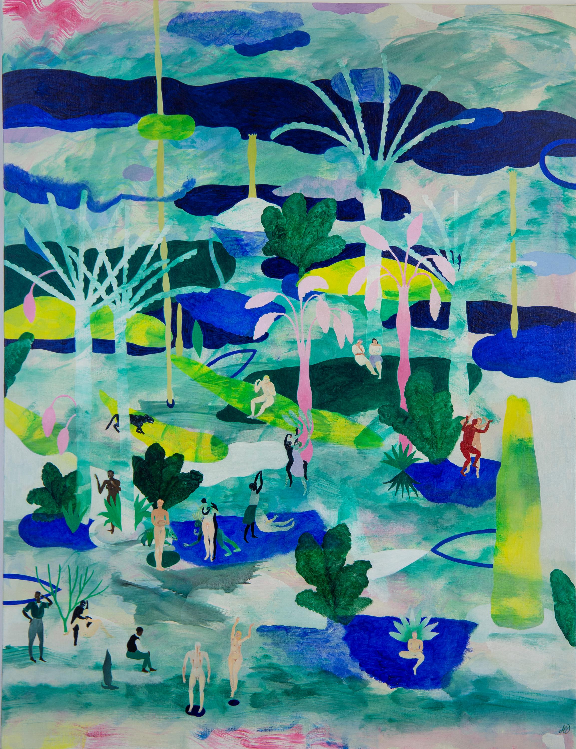 Il luogo del non detto #1 Hélène Duclos Pittura del XXI secolo Arte contemporanea