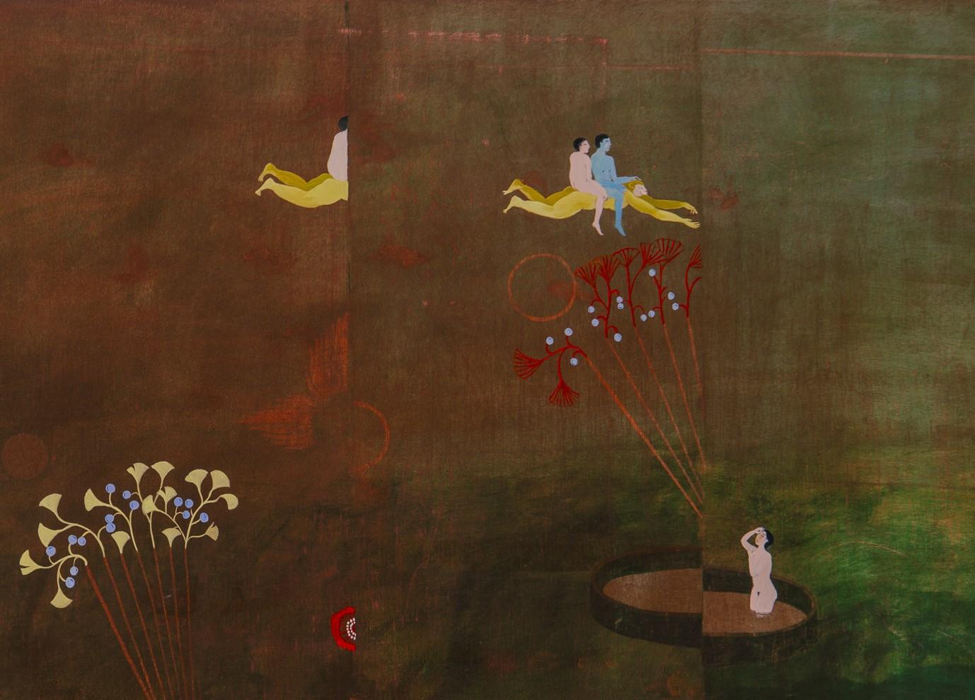 Mirarse en los alrededores Hélène Duclos Paisaje de arte contemporáneo en venta 1