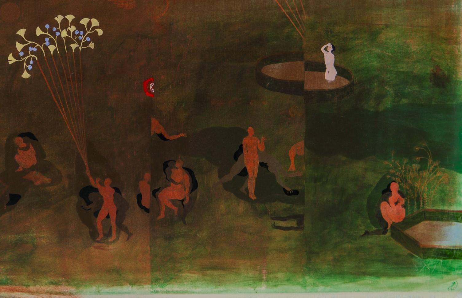 Mirarse en los alrededores Hélène Duclos Paisaje de arte contemporáneo en venta 2