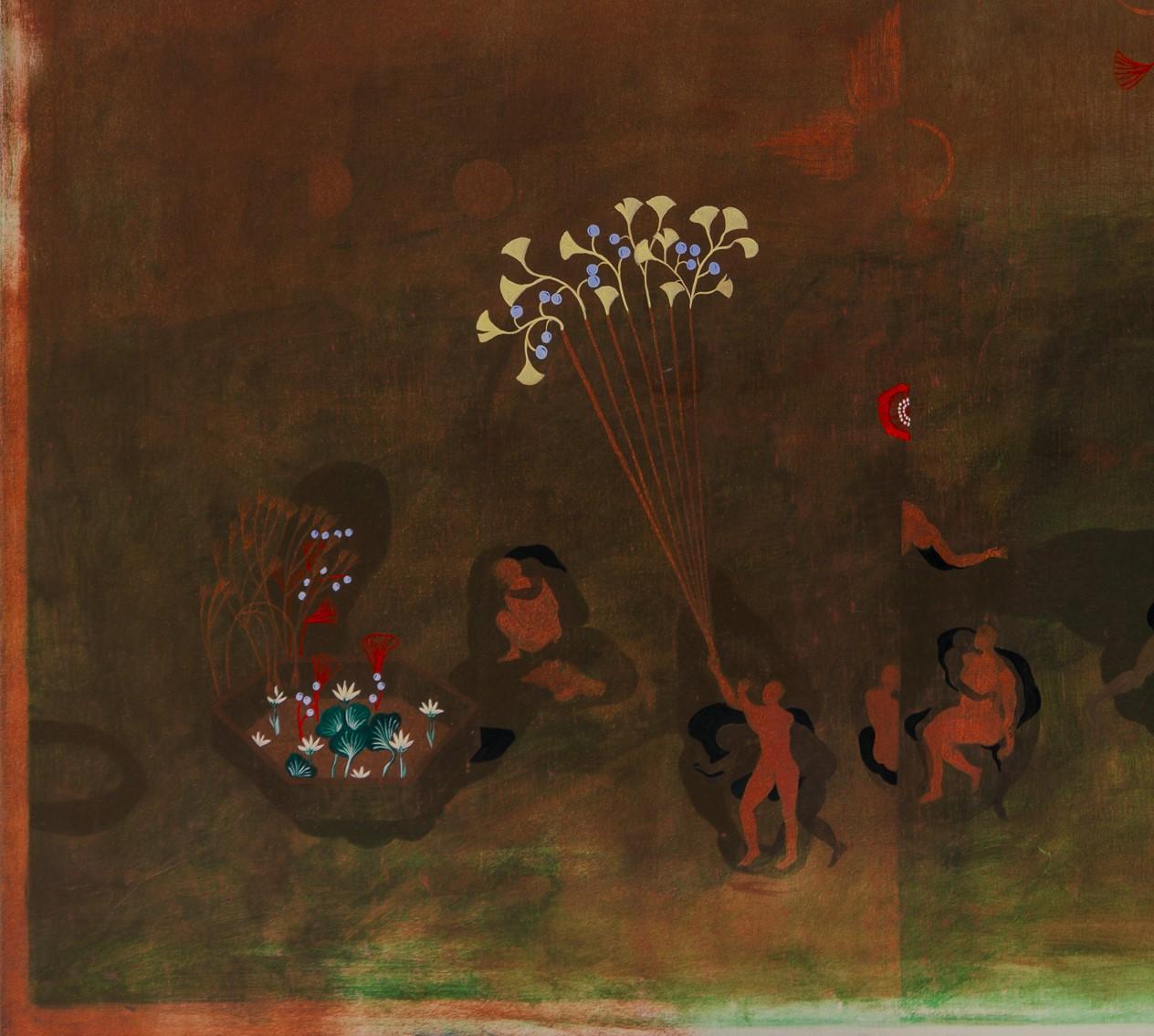 Mirarse en los alrededores Hélène Duclos Paisaje de arte contemporáneo en venta 3