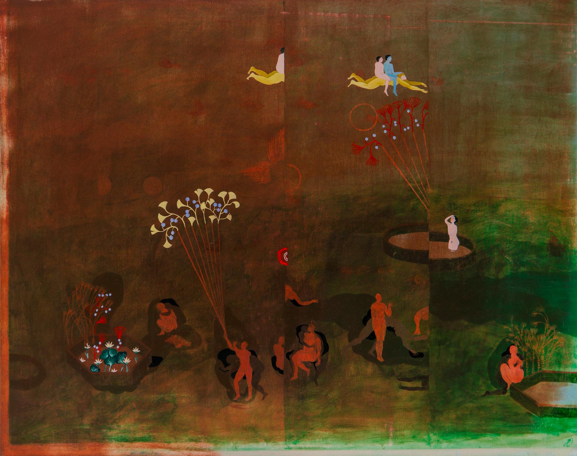 Guardare se stessi nelle vicinanze Hélène Duclos Paesaggio d'arte contemporanea