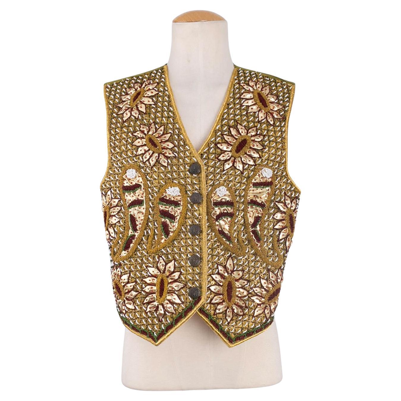 Gilet in seta grezza Hélène Gainville