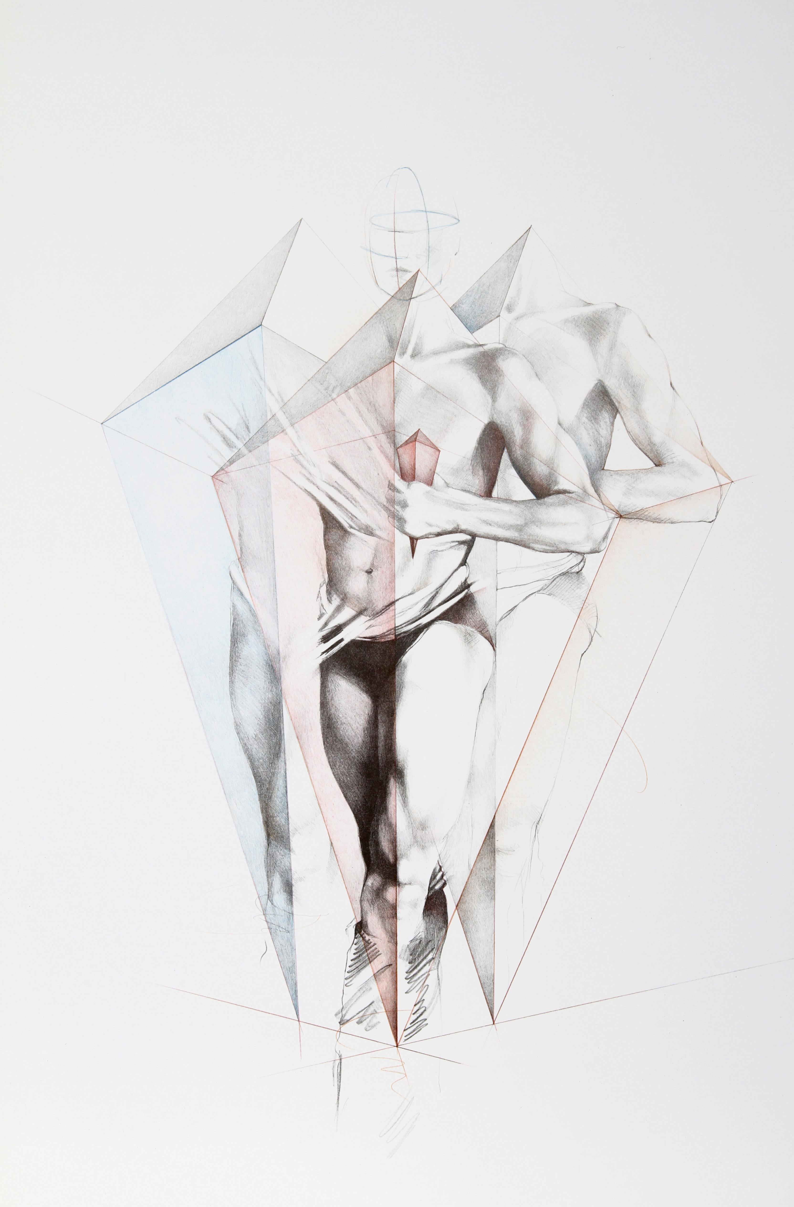 Move III, Lithograph by Helene Guetary