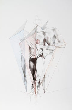 Mudanza III, litografía surrealista de Helene Guetary