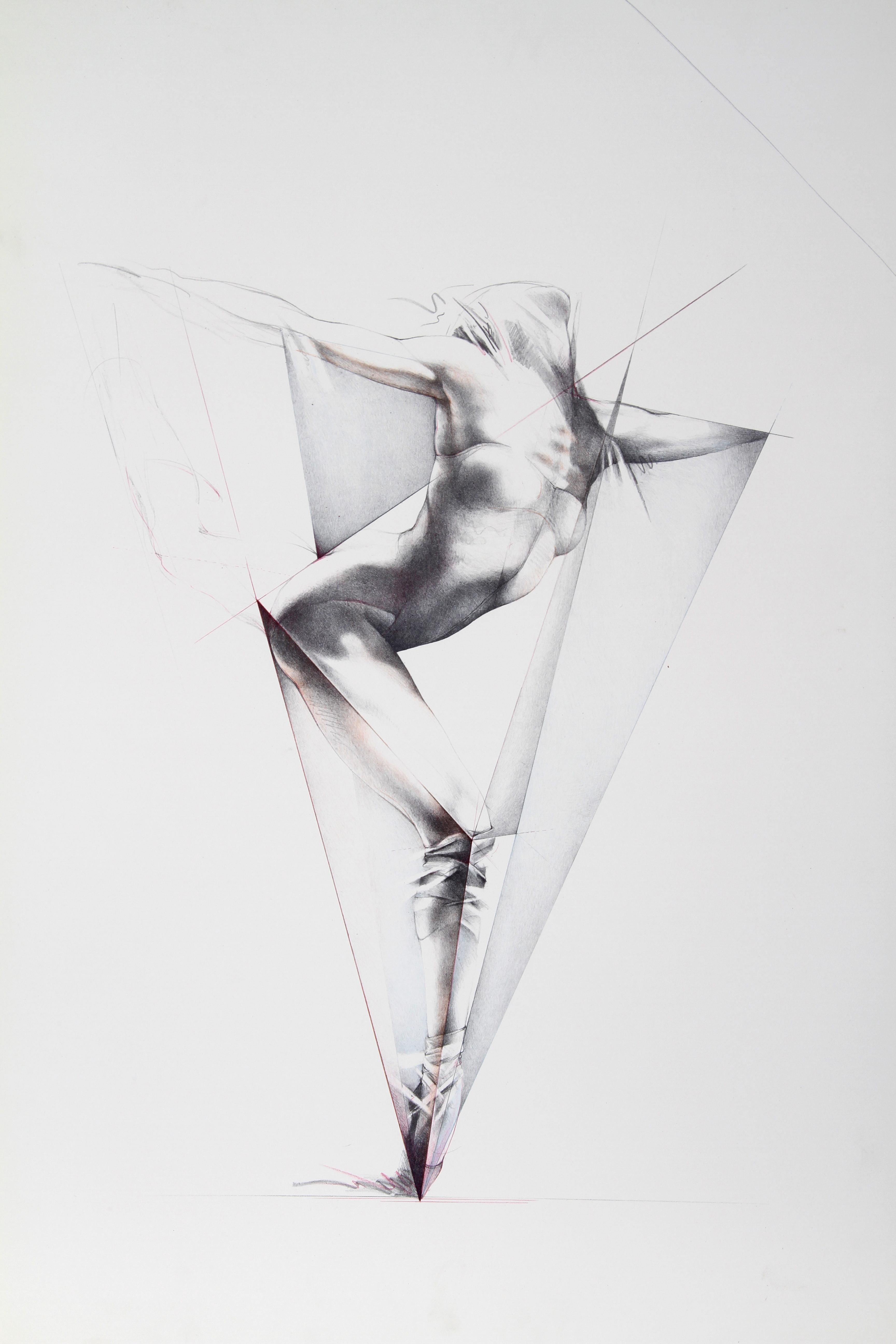 Move IX, Dance Lithograph by Helene Guetary