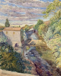 Matin, Castelfranc, Painting, Oil on Wood Panel