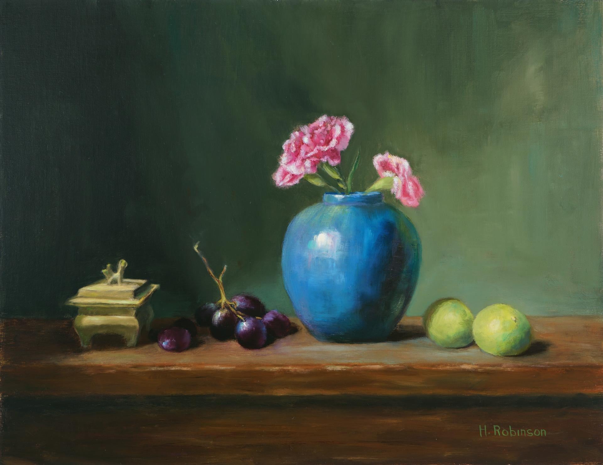 Lemons In Antique Bowl, Painted in the Style of Realism, Oil, Realist $1800 For Sale 1