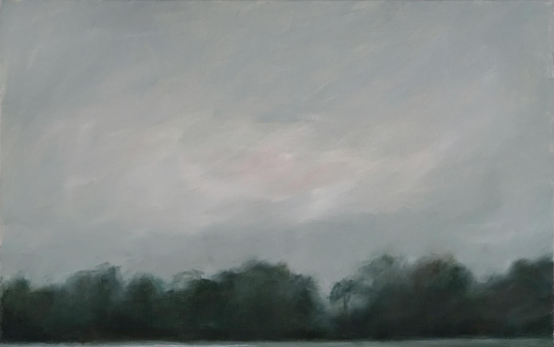 Nebbia mattutina II  Hilton Head Impressionismo Paesaggio Olio su tela Spiaggia del mattino - Painting Realismo americano di Helene Robinson