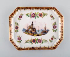 Helene Wolfsohn Dresden, Tête-à-Tête Tea Set in Hand Painted Porcelain