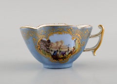 Helene Wolfson for Dresden, Antique Coffee Cup with Saucer in Porcelain