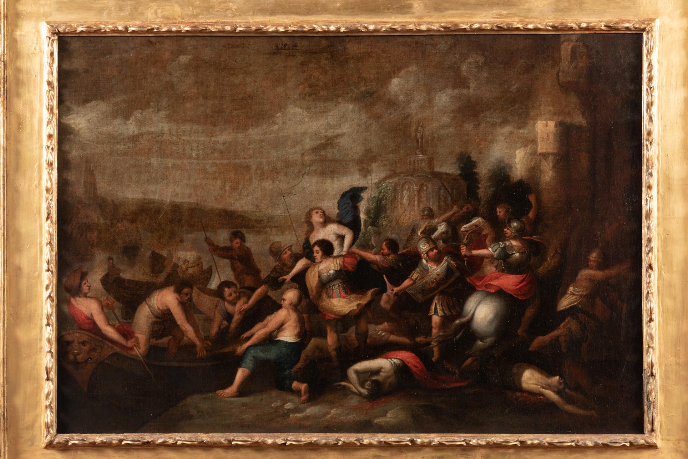 Helen's Kidnapping, Attributed to Frans Francken the Younger, 17th Century For Sale 1