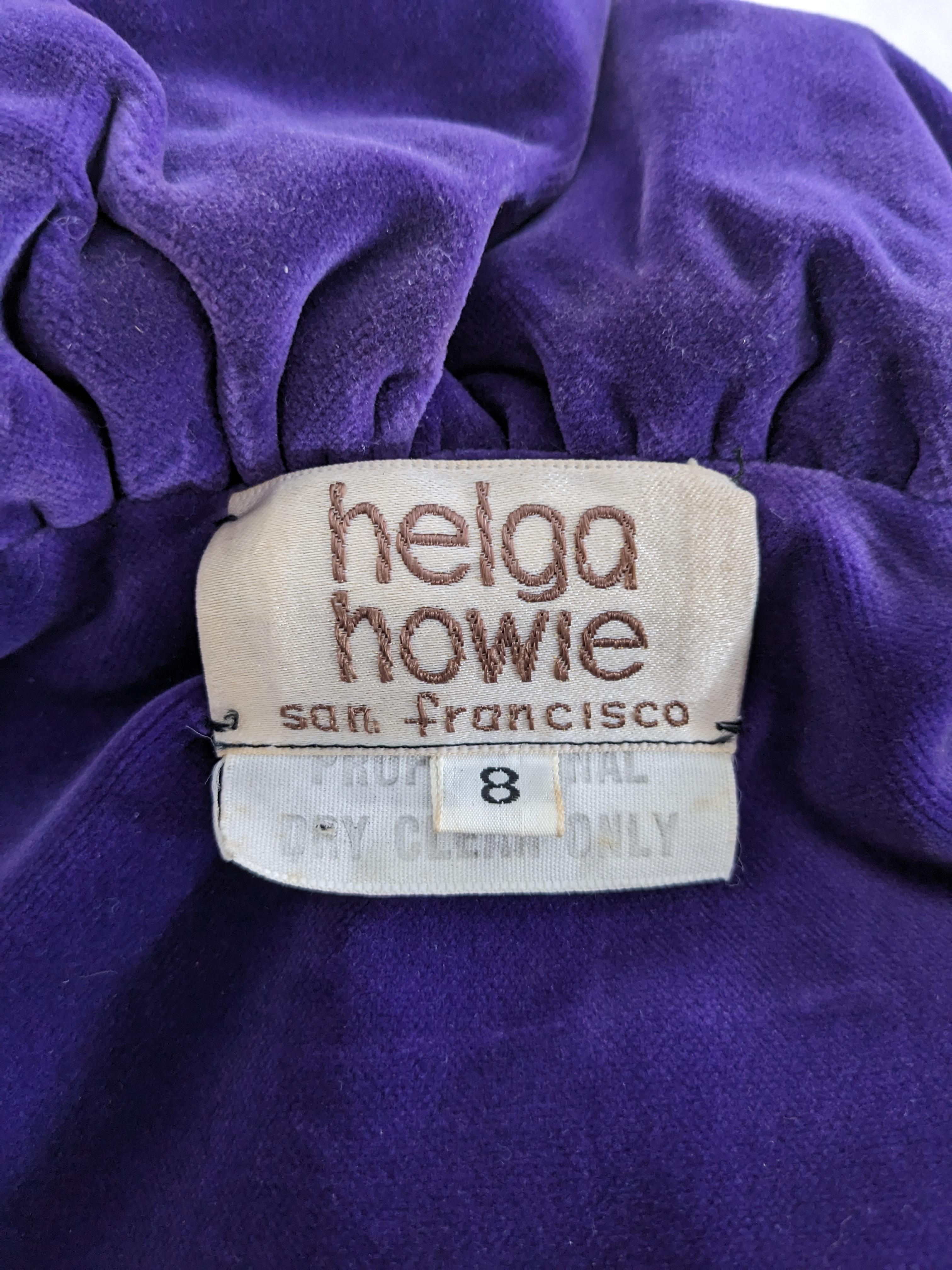 Helga Howie Victorian Velvet Tiered Puffed Cape For Sale 2