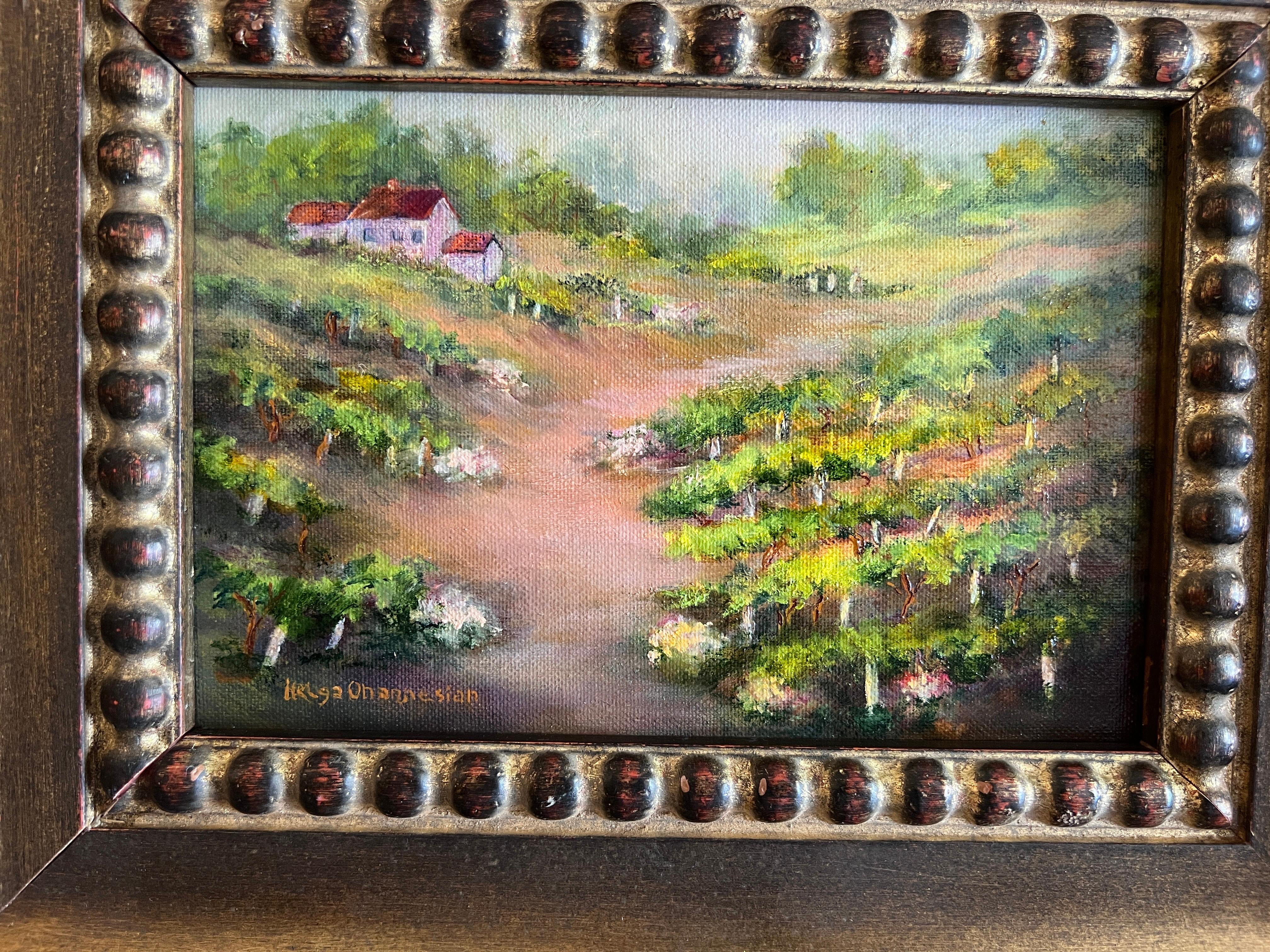 Le vin et les roses - Painting de Helga Ohannesian