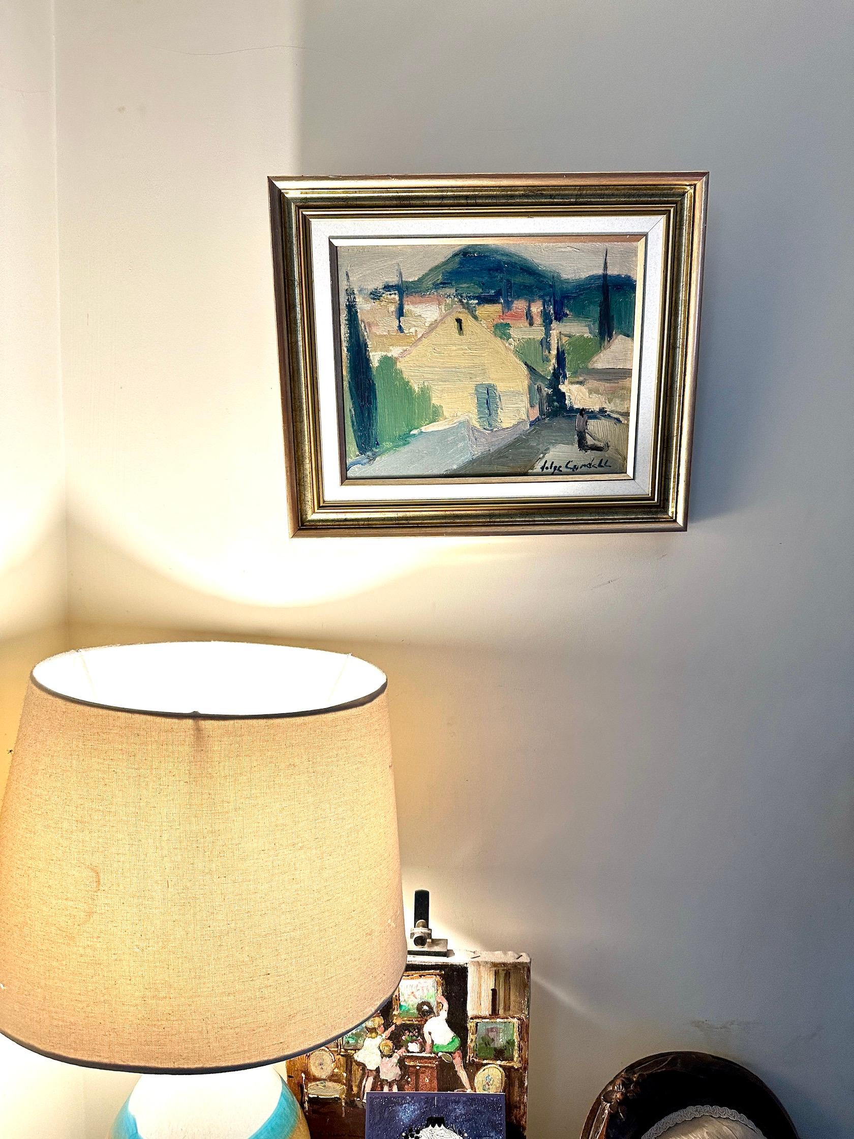 Choosing to acquire a Swedish mid-20th-century modern Impressionist landscape by Helge Cardell is an opportunity to bring a harmonious blend of artistic innovation and natural beauty into your living space. Cardell, a distinguished artist of his