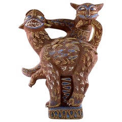 Helge Christoffersen Colossal Unique Figure of Playing Cats Helge Christoffersen Colossal Unique Figure of Playing Cats