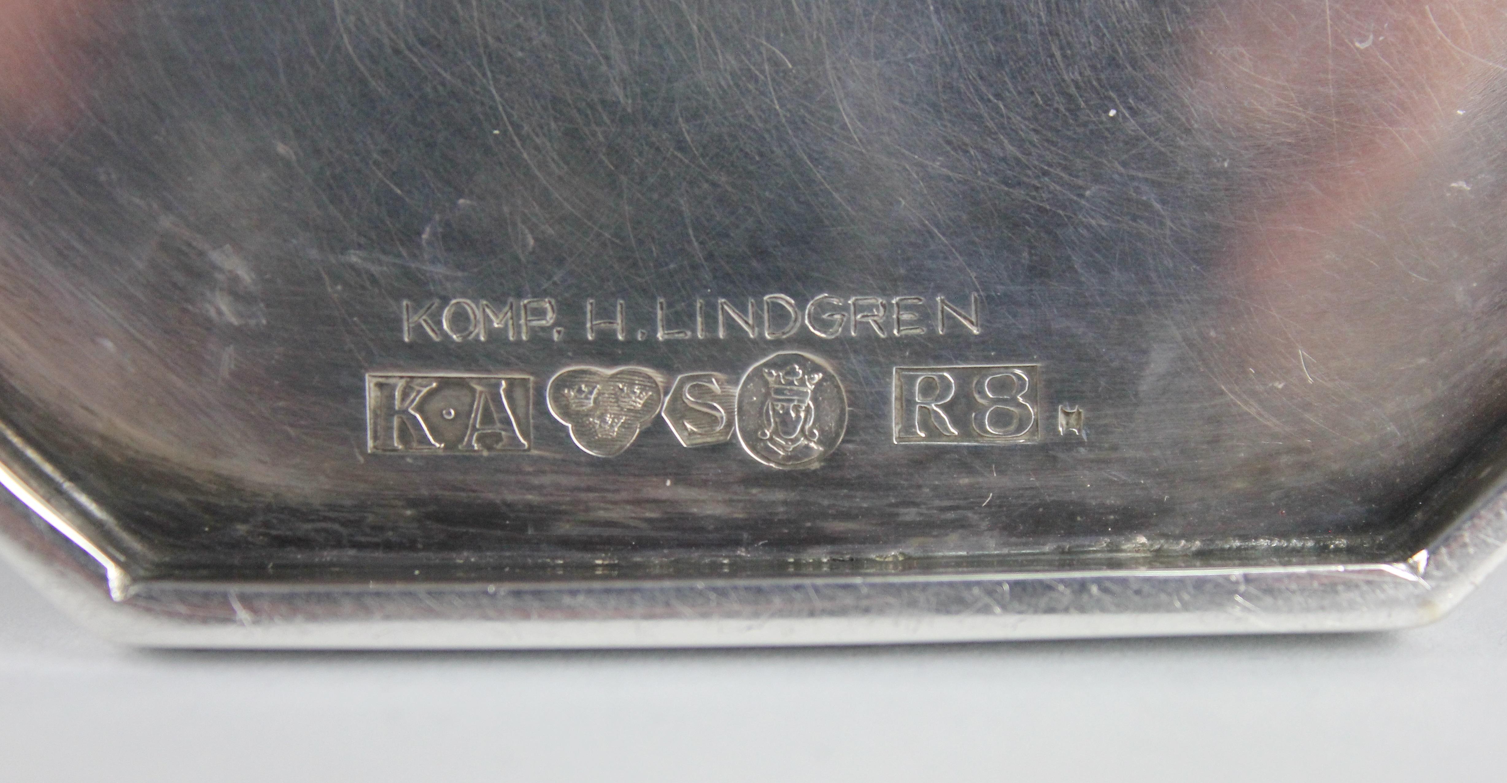 Helge Lindgren Swedish Modern Silver Candelabras Stockholm, 1943 For Sale 15