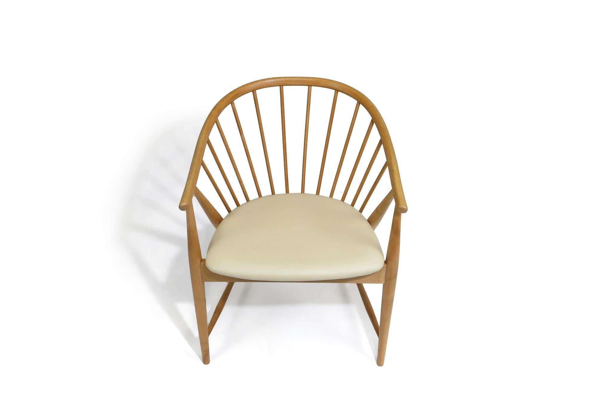 Helge Sibast Danish Beech Arm Chair For Sale 3