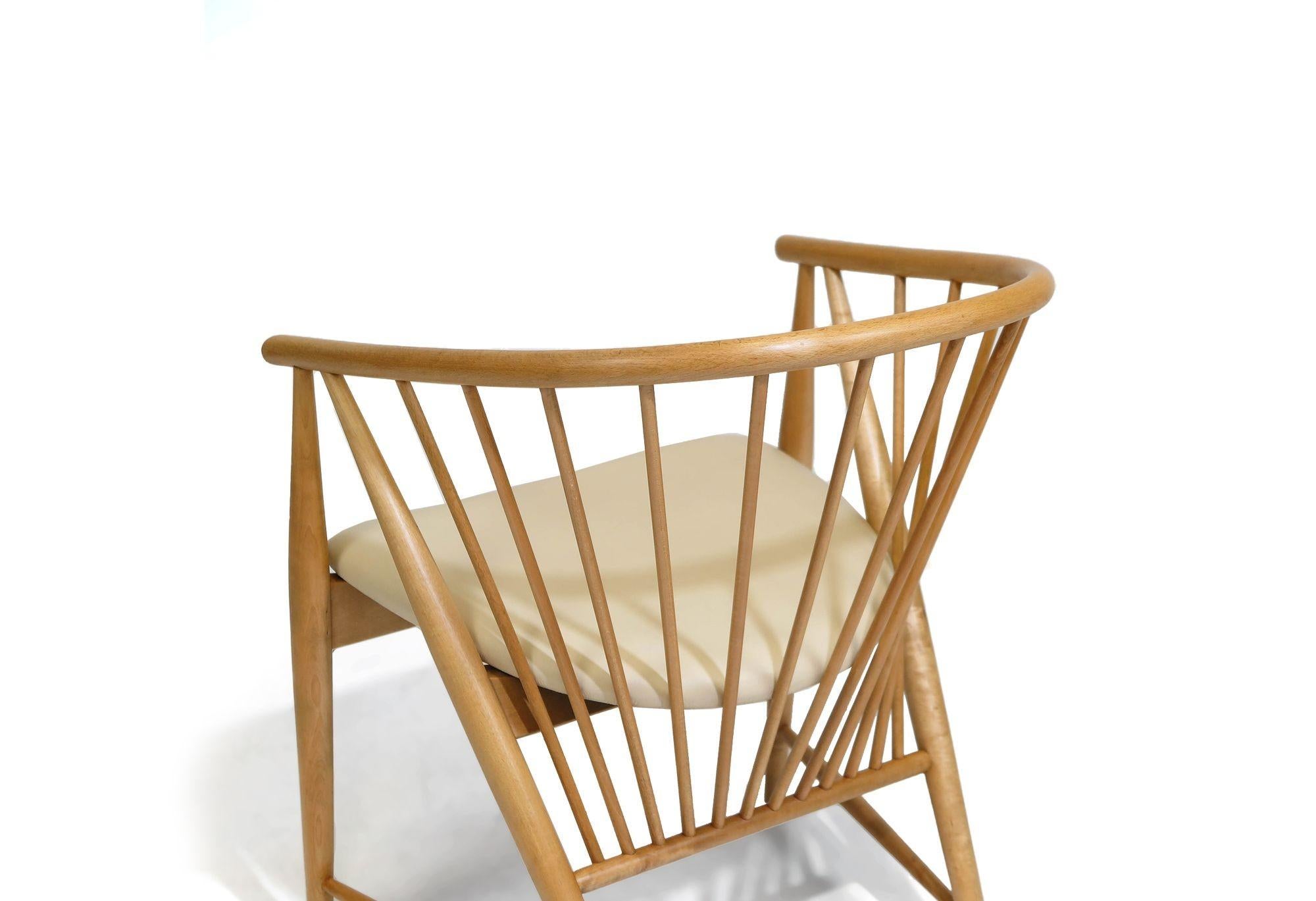 Scandinavian Modern Helge Sibast Danish Beech Arm Chair For Sale
