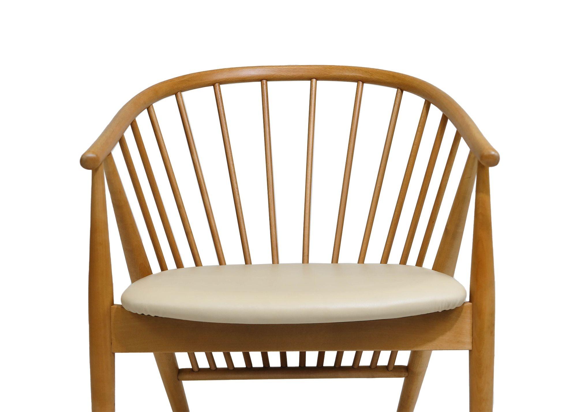 Helge Sibast Danish Beech Arm Chair In Excellent Condition For Sale In Oakland, CA