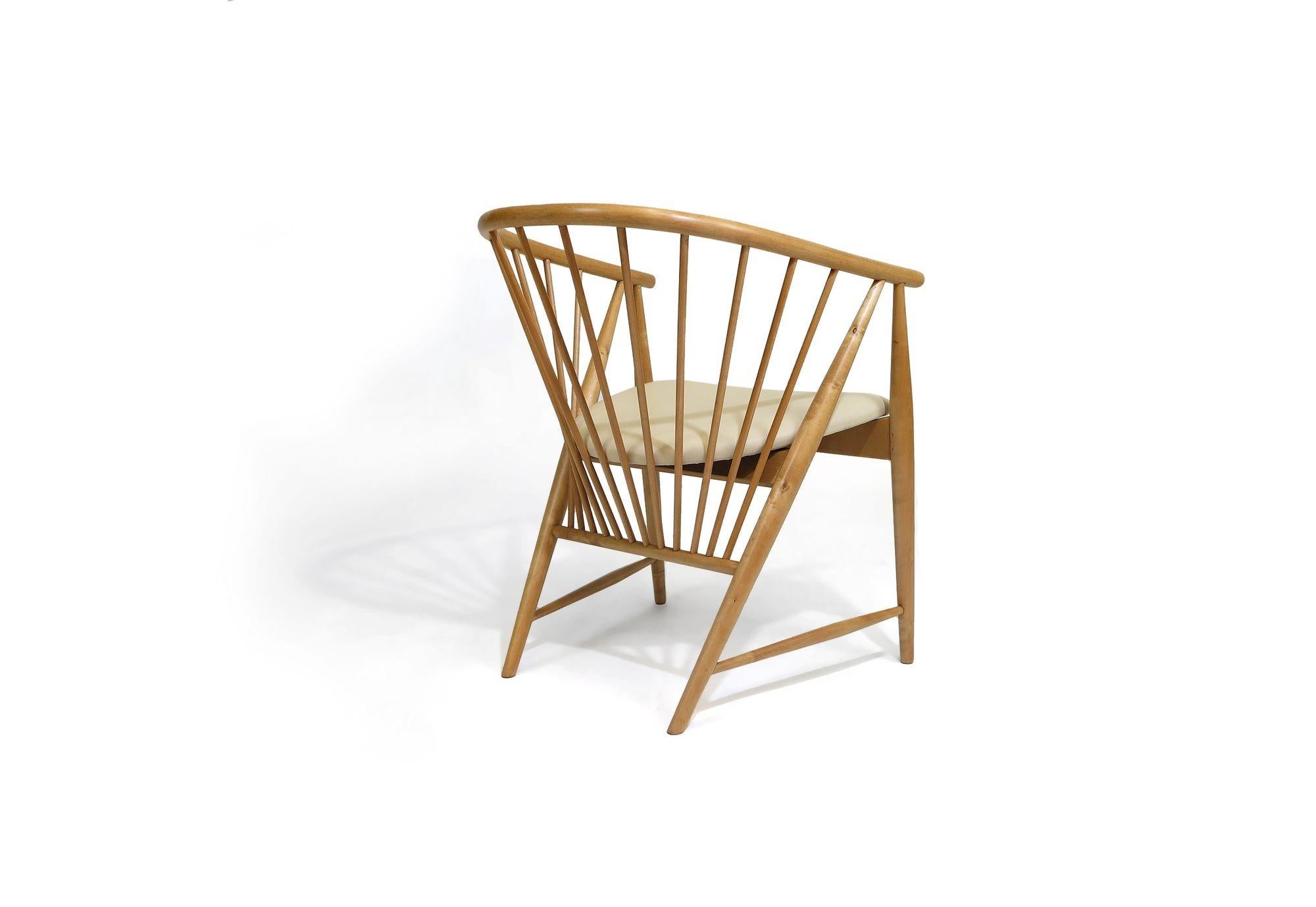 Helge Sibast Danish Beech Arm Chair For Sale 1