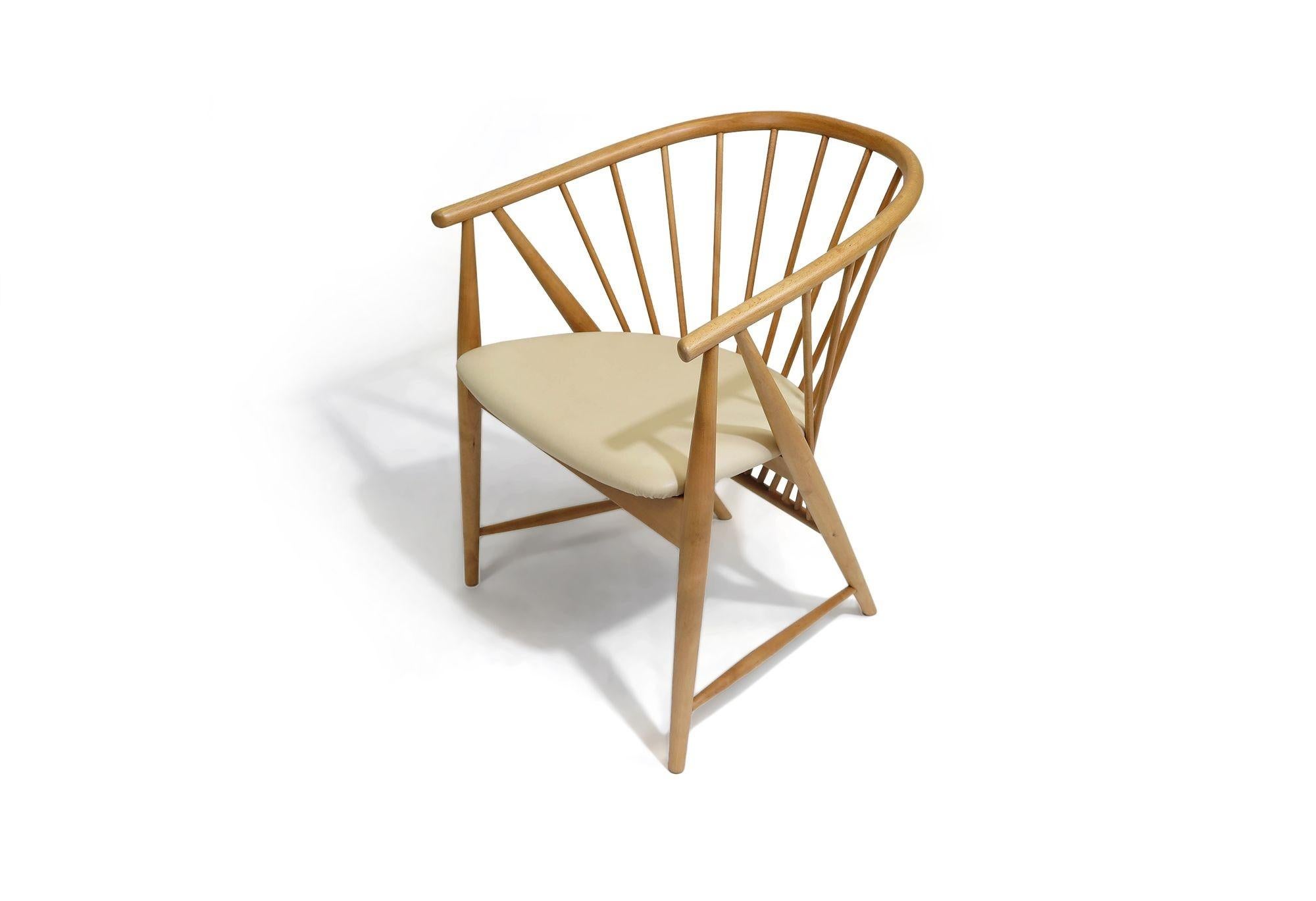 Helge Sibast Danish Beech Arm Chair For Sale 2