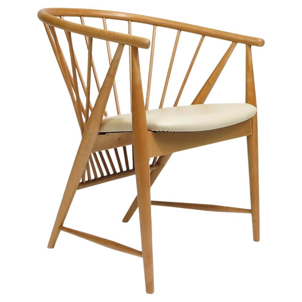 Helge Sibast Danish Beech Arm Chair For Sale