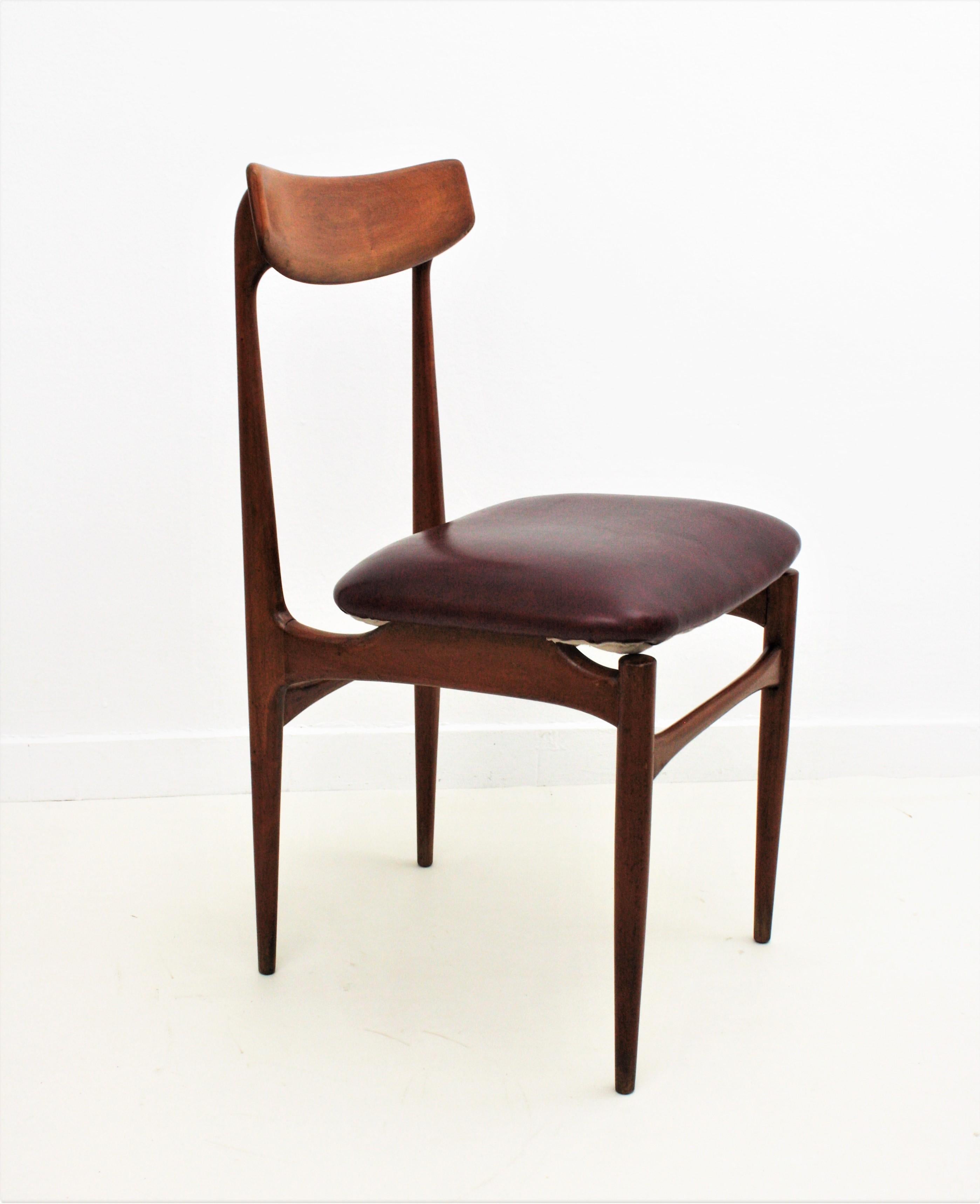 Helge Sibast Danish Modern Teak Dinning Chairs, Set of Six For Sale 4
