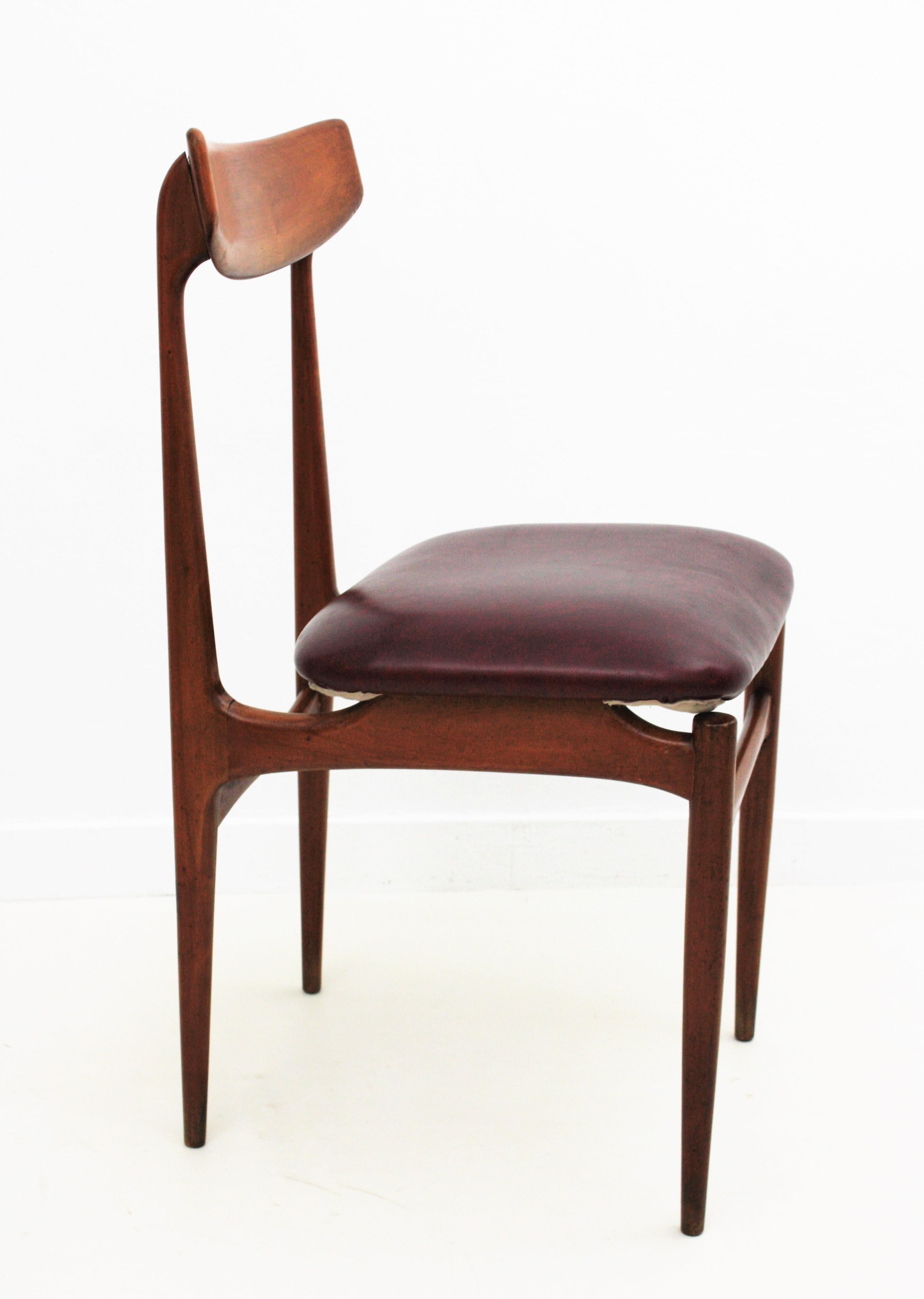 Helge Sibast Danish Modern Teak Dinning Chairs, Set of Six For Sale 5