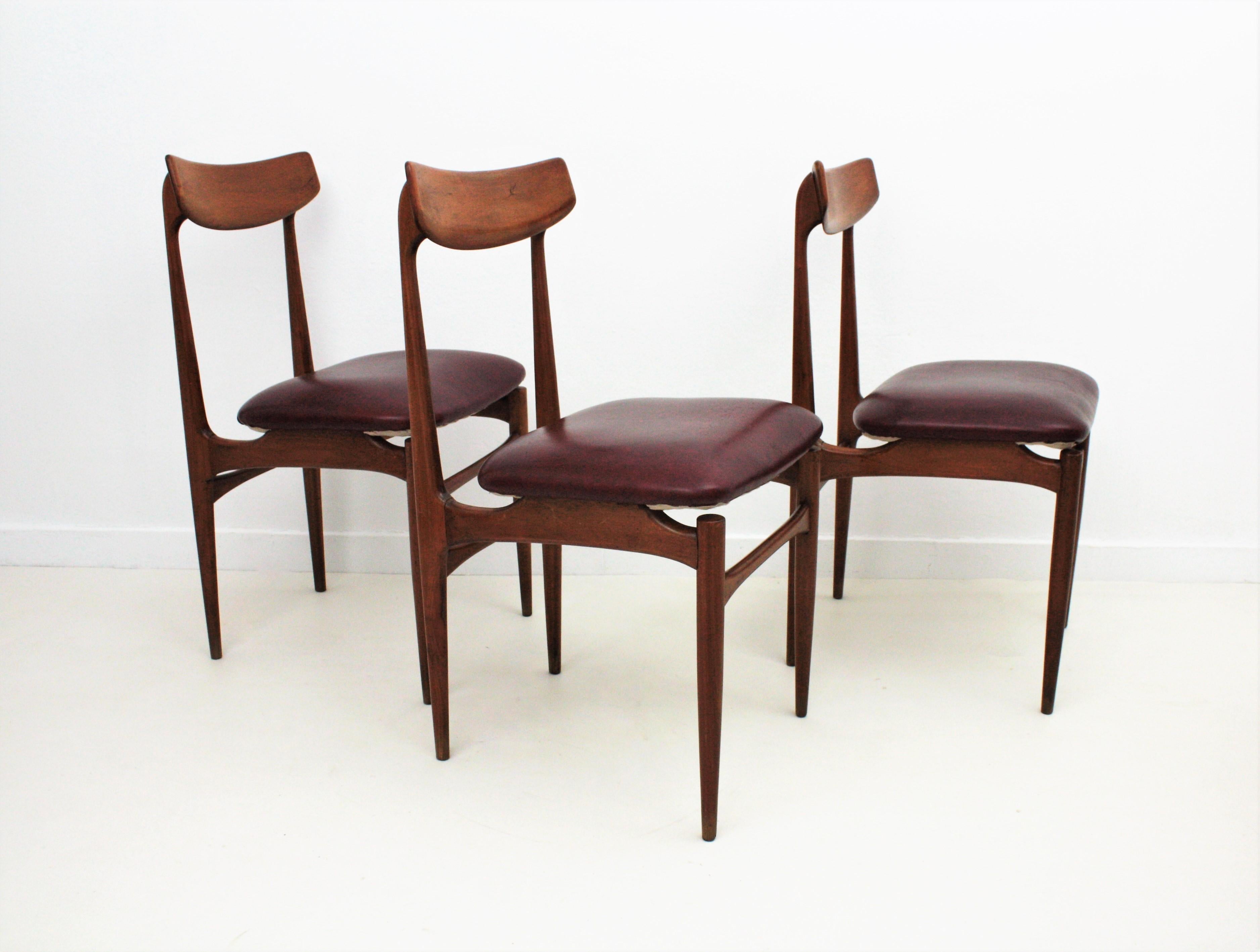 Helge Sibast Danish Modern Teak Dinning Chairs, Set of Six For Sale 9