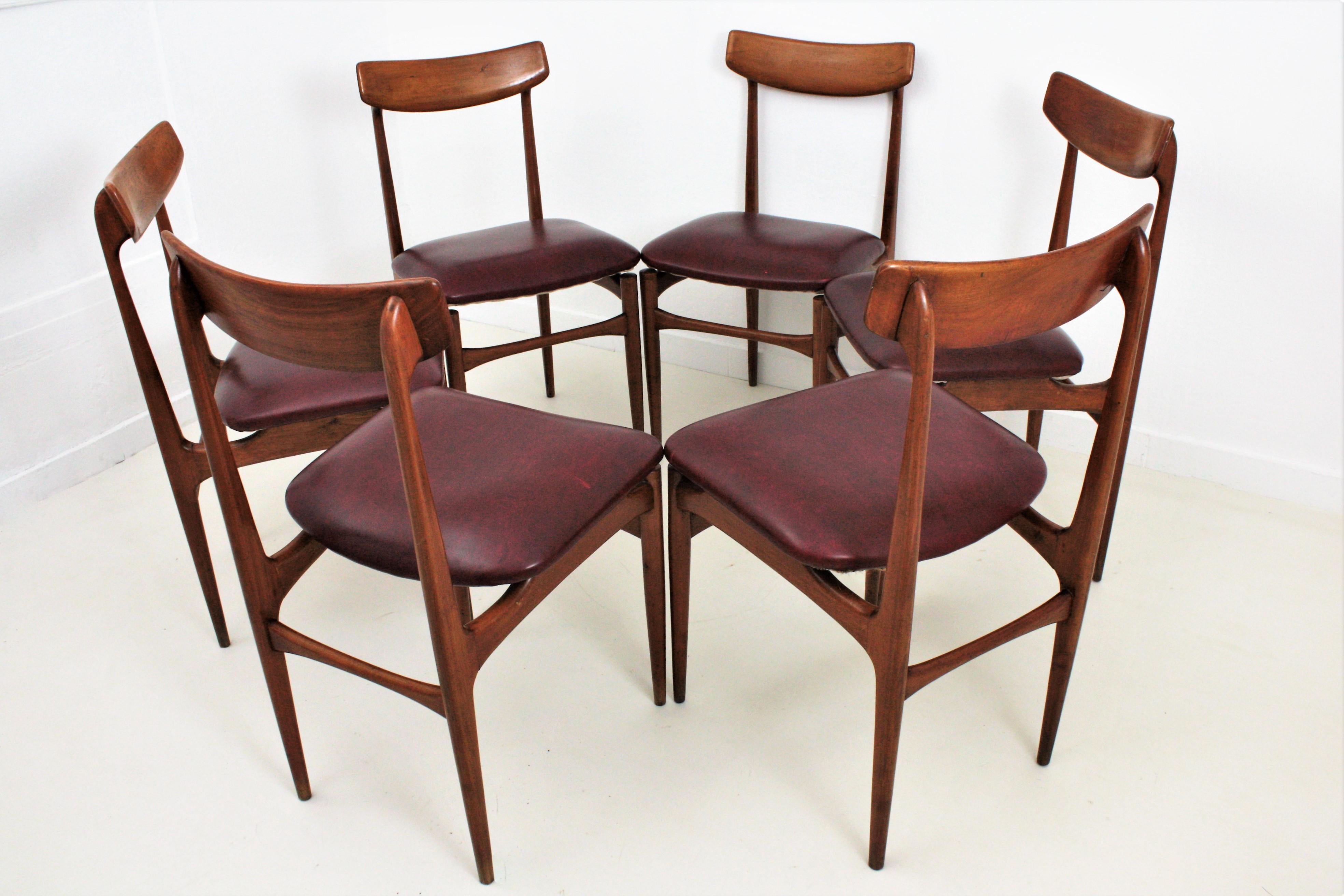 Helge Sibast Danish Modern Teak Dinning Chairs, Sechser-Set im Angebot 10