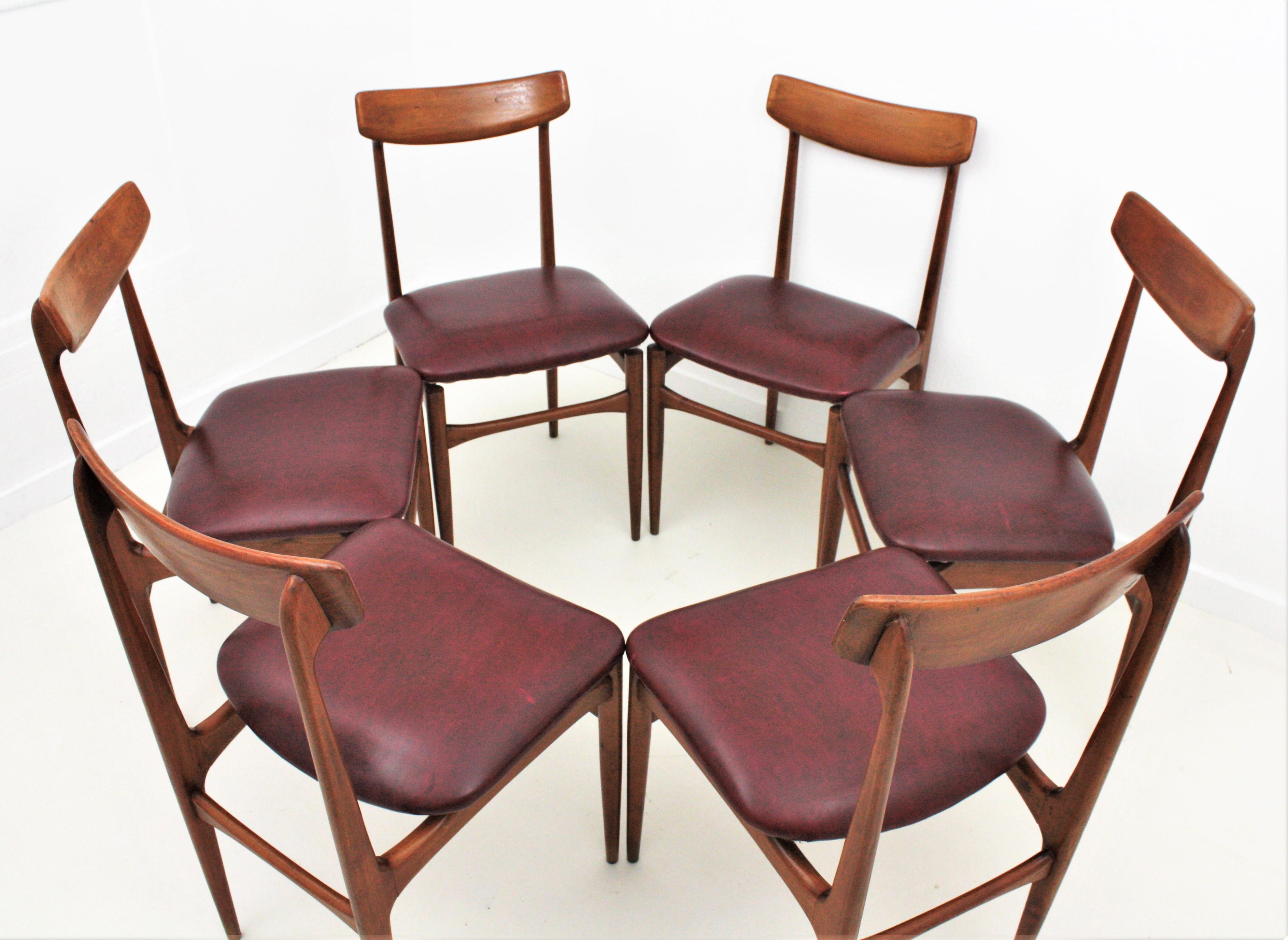 Helge Sibast Danish Modern Teak Dinning Chairs, Set of Six For Sale 13