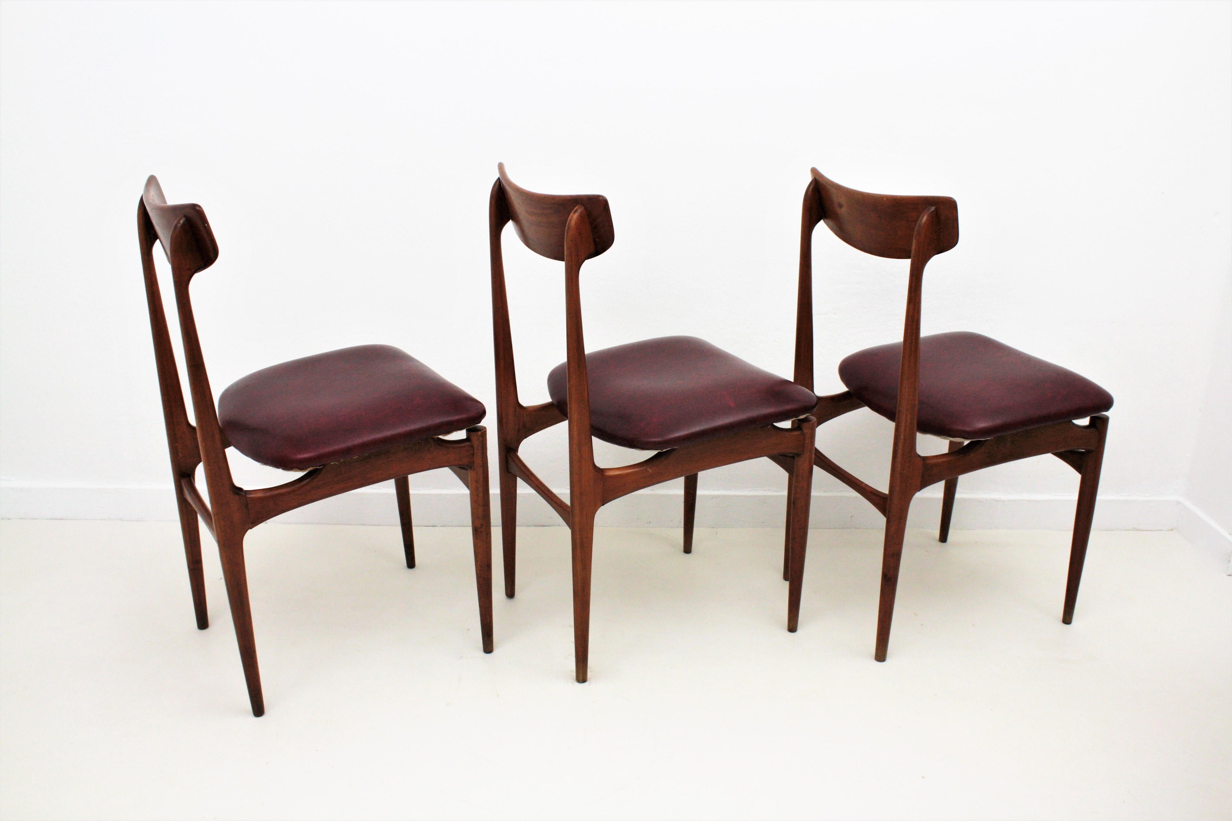 Helge Sibast Danish Modern Teak Dinning Chairs, Set of Six For Sale 2