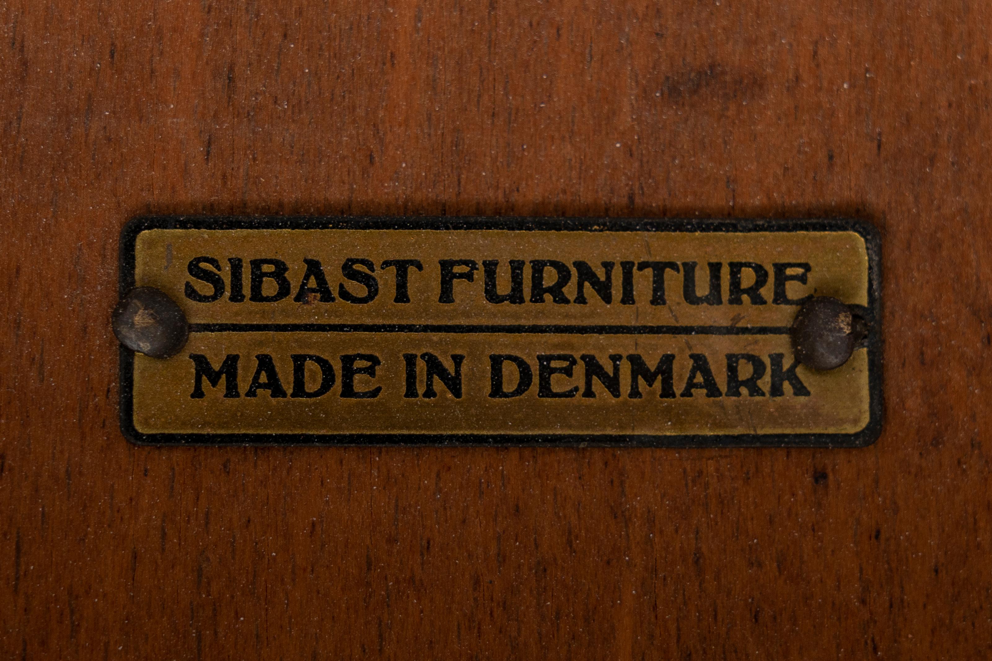 HELGE SIBAST ( Denmark, 1908-1984) Set of six chairs, model 465, c. 1962. For Sale 3
