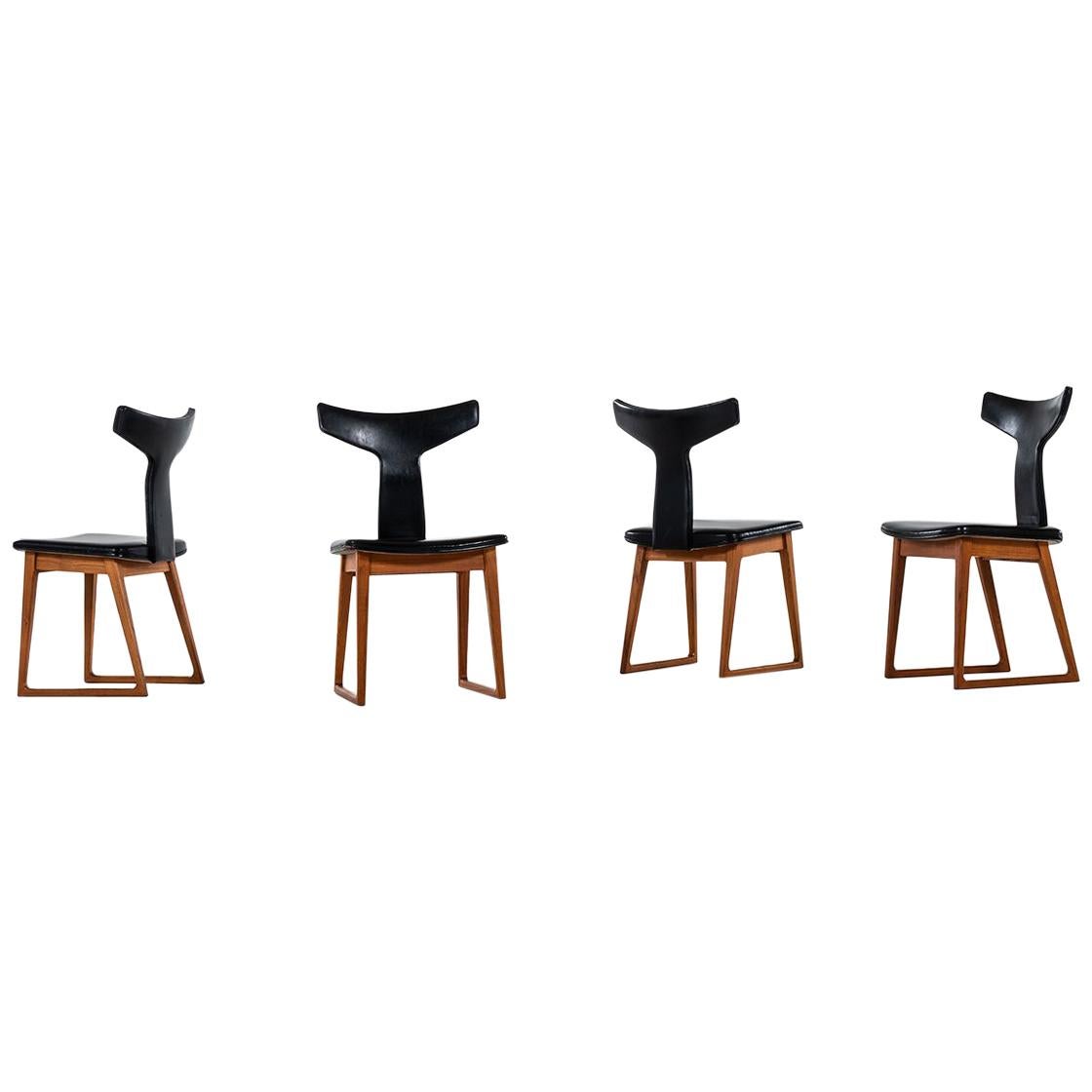 Helge Sibast Dining Chairs in Teak by Sibast in Denmark For Sale