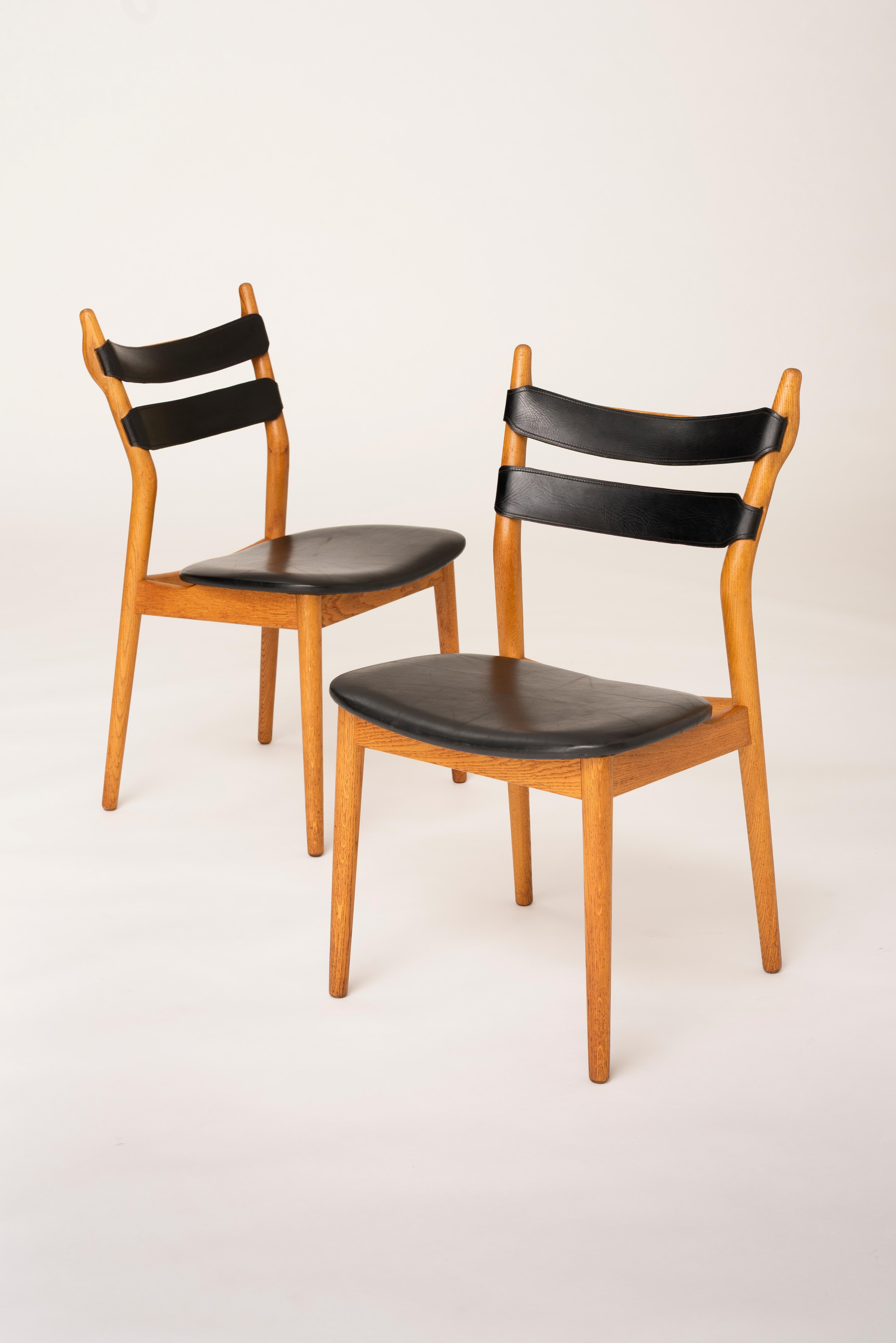 Helge Sibast Esszimmerstühle Modell 59 von Sibast Møbelfabrik in Dänemark (Mitte des 20. Jahrhunderts) im Angebot