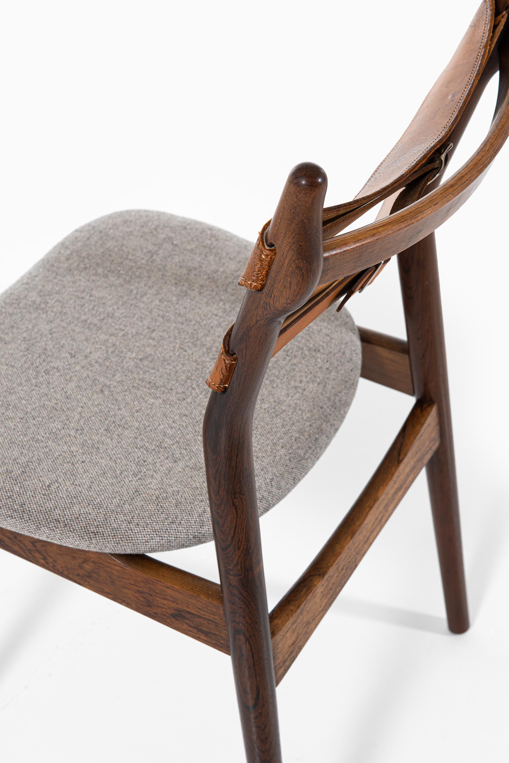 Mid-20th Century Helge Sibast Dining Chairs Model 59 by Sibast Møbelfabrik in Denmark