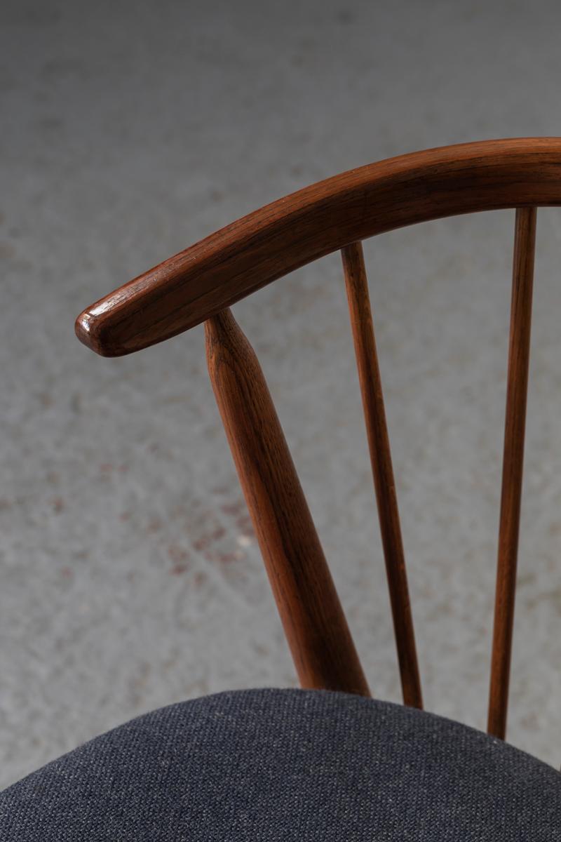 Fabric Helge Sibast Dining or Desk Chair 'nr 6' for Sibast, Denmark, 1950's