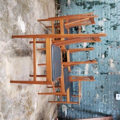 Helge Sibast for Sibast Teak Spindle Back Dining Chairs Model 422, Set of 6