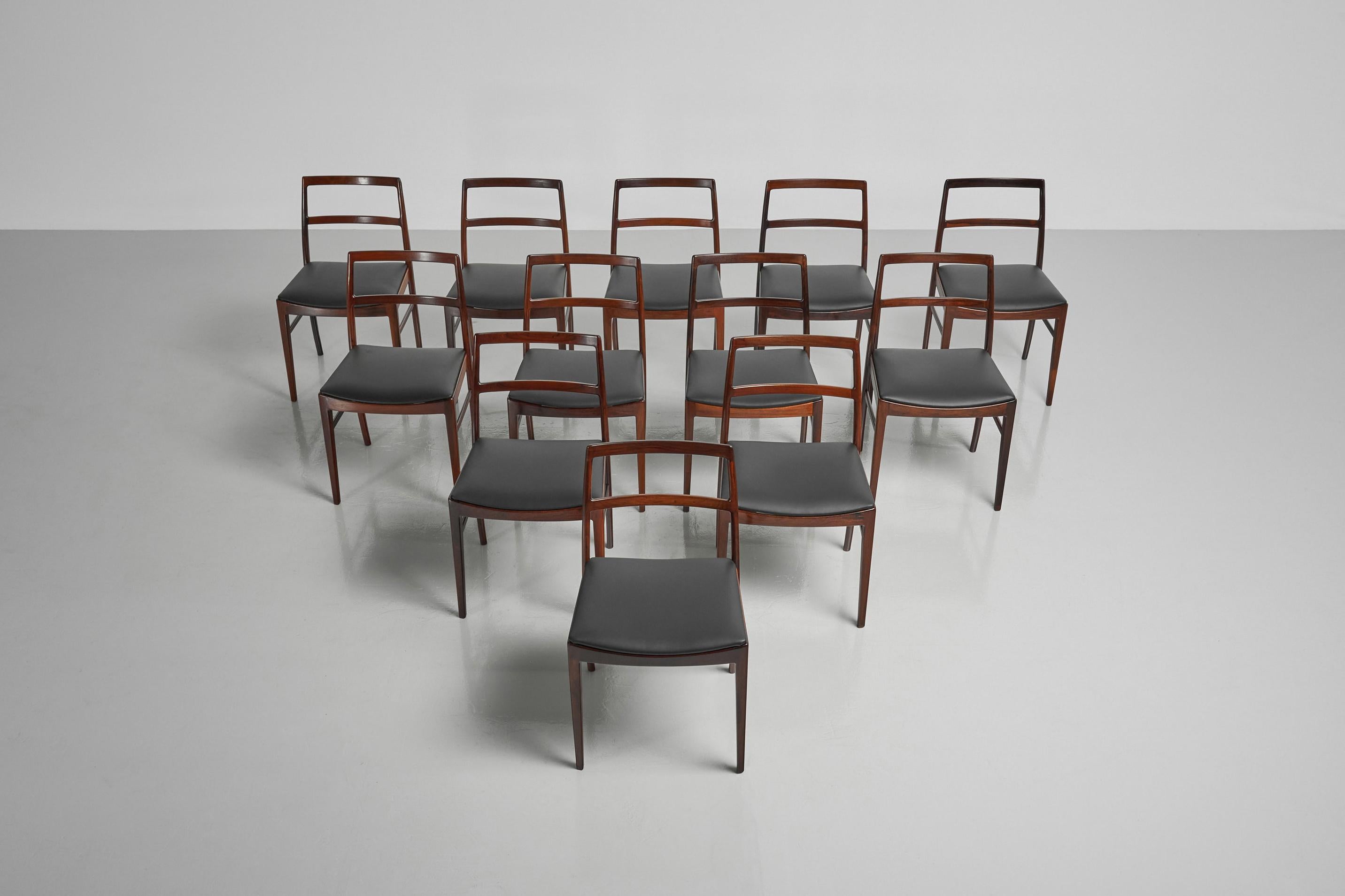 Scandinavian Modern Helge Sibast Model 430 Dining Chairs Denmark 1960