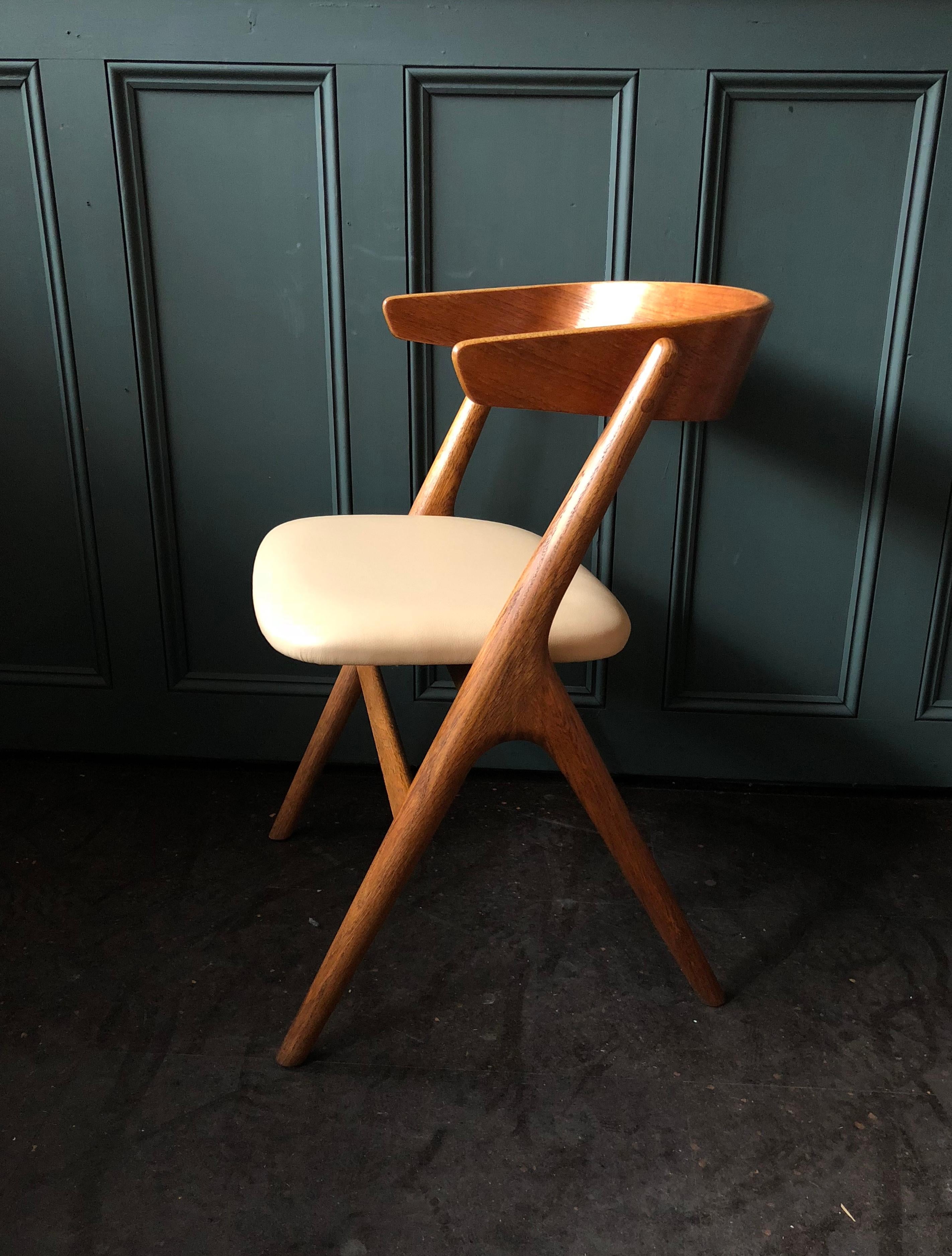 Danish Helge Sibast, Set of Four Chairs