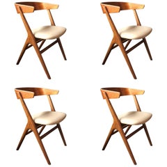 Helge Sibast, Set of Four Chairs