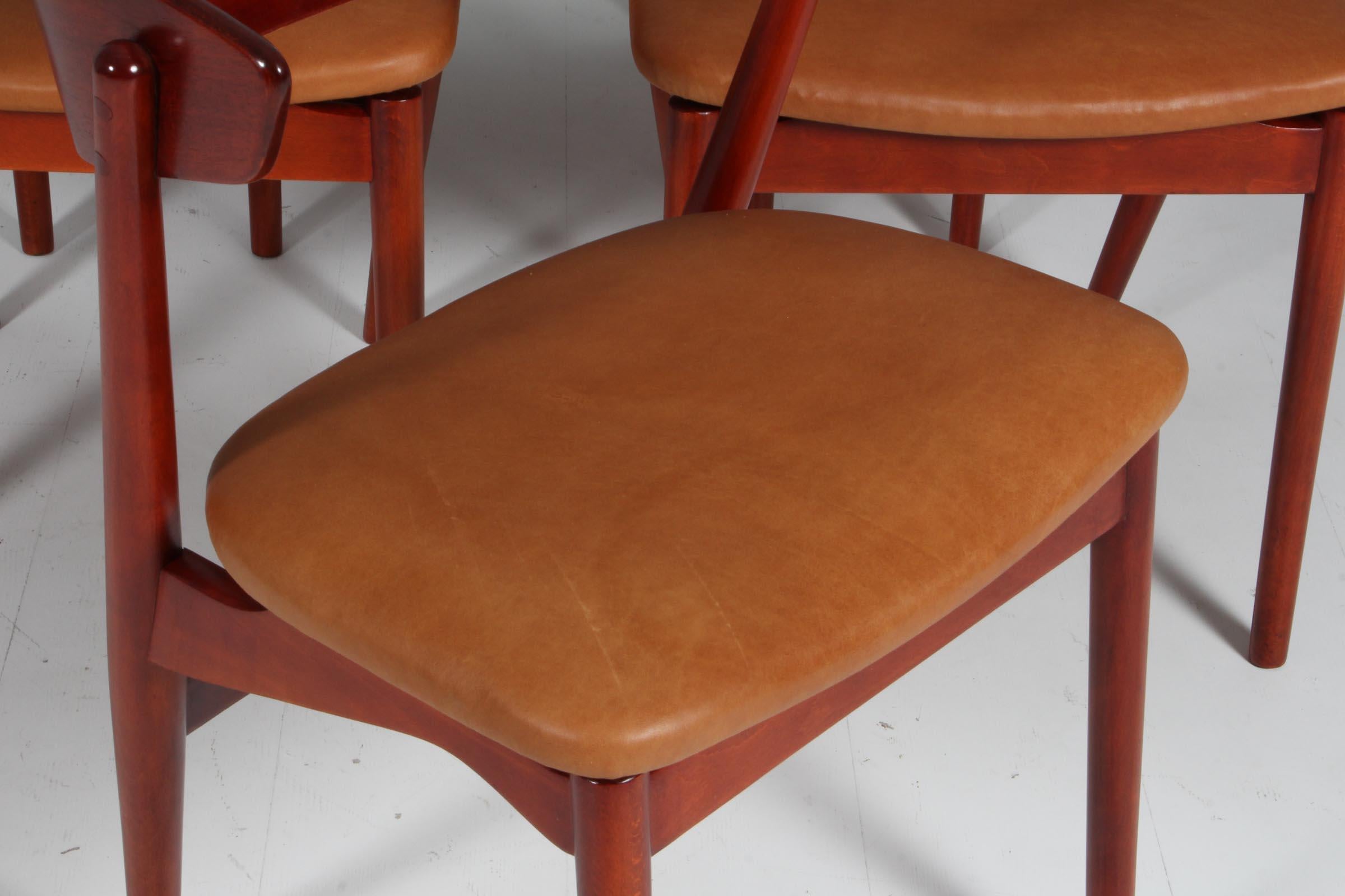 Helge Sibast set of six armchairs, model 7 In Good Condition In Esbjerg, DK