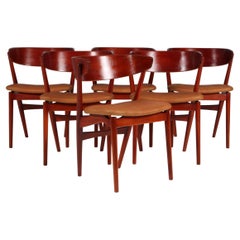 Helge Sibast set of six armchairs, model 7