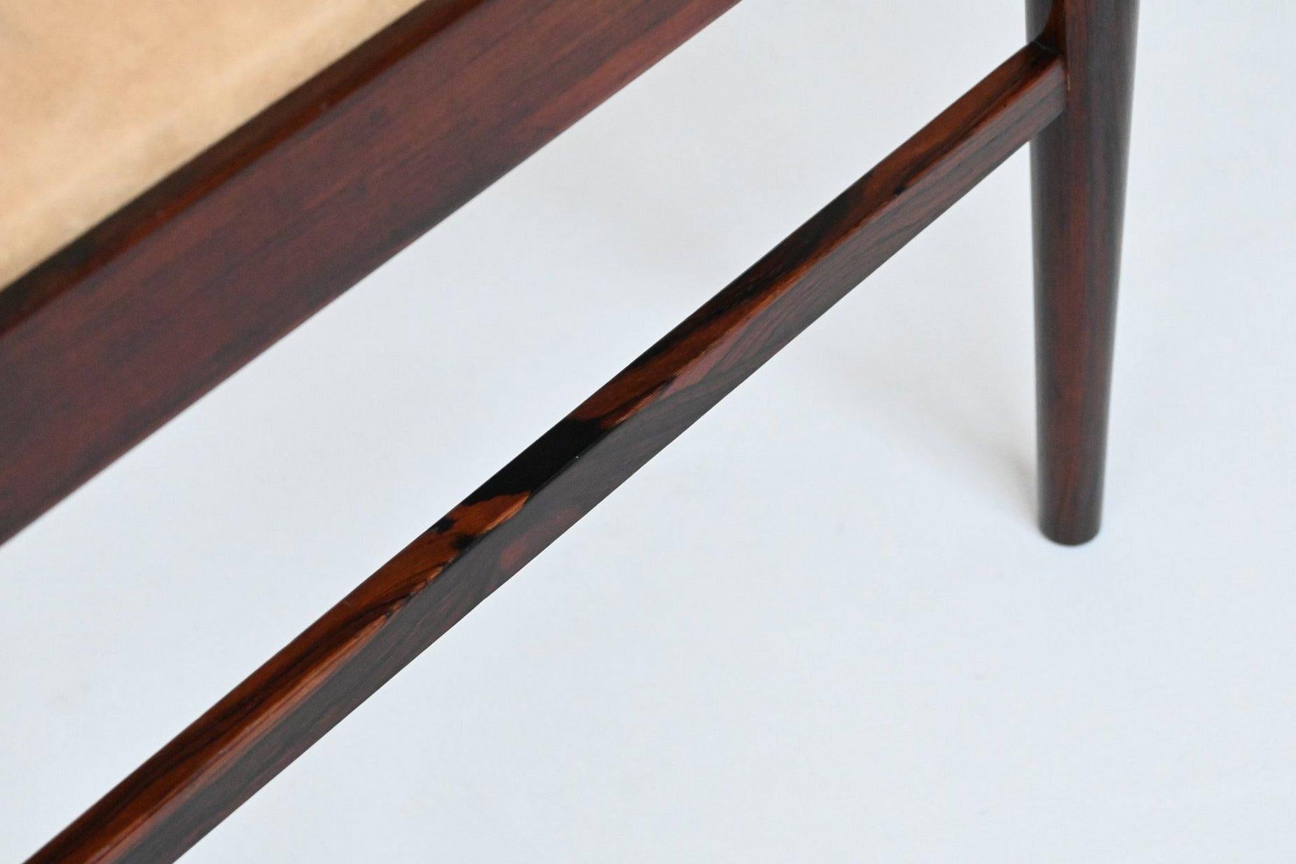 Helge Sibast set of six dining chairs in rosewood Denmark 1960 For Sale 12