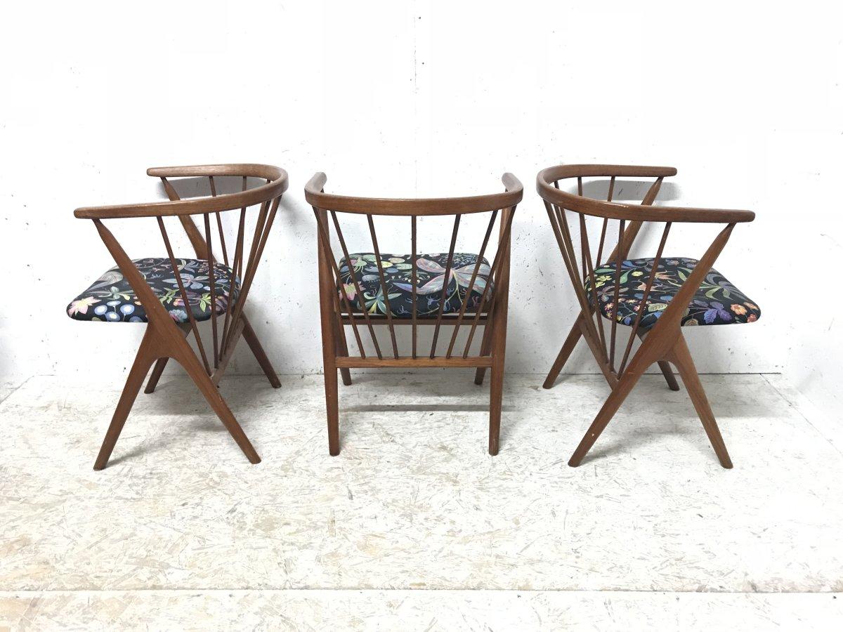 Hand-Crafted Helge Sibast, Sibast Furniture Set of Four Danish No.8 Teak Cantilever Armchairs For Sale